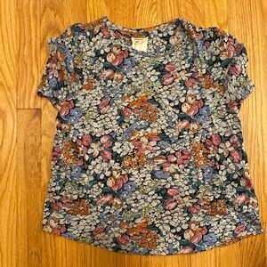 Anthropologie Floral Tee, Sz M (fits S)